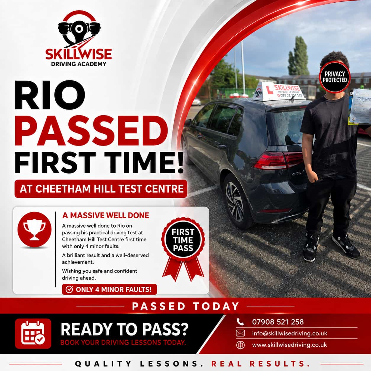SkillWise pupil passed their driving test — photo 7