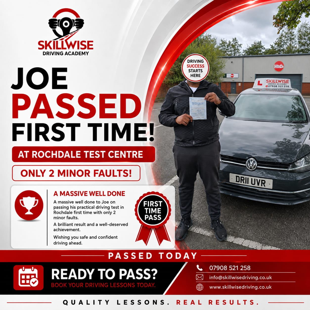 SkillWise pupil passed their driving test — photo 2