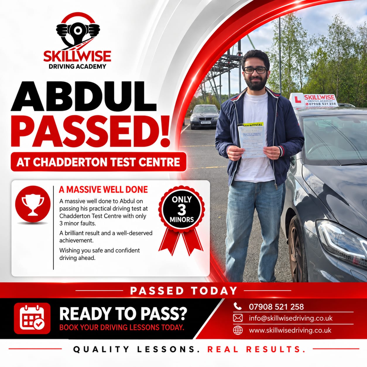 SkillWise pupil passed their driving test — photo 1