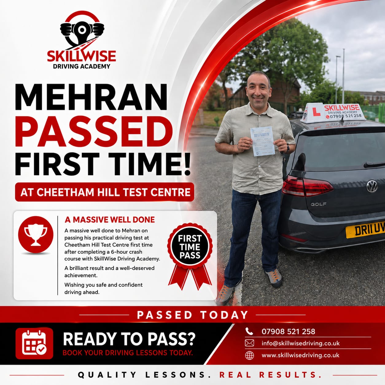 SkillWise pupil passed their driving test — photo 11