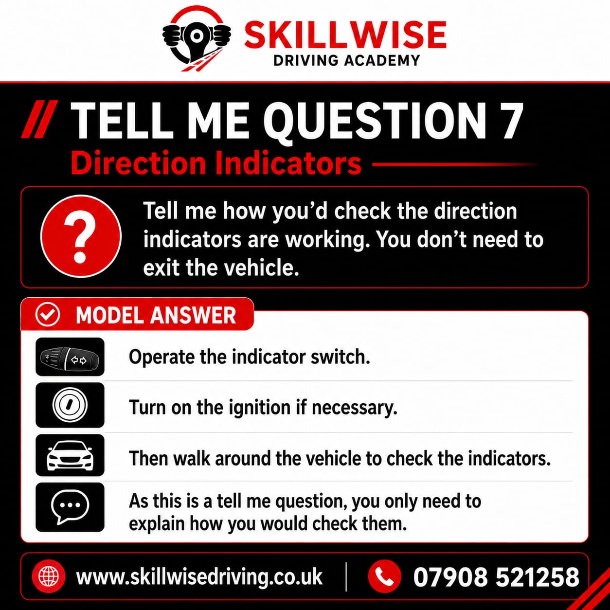 Tell Me 7 - Direction indicators